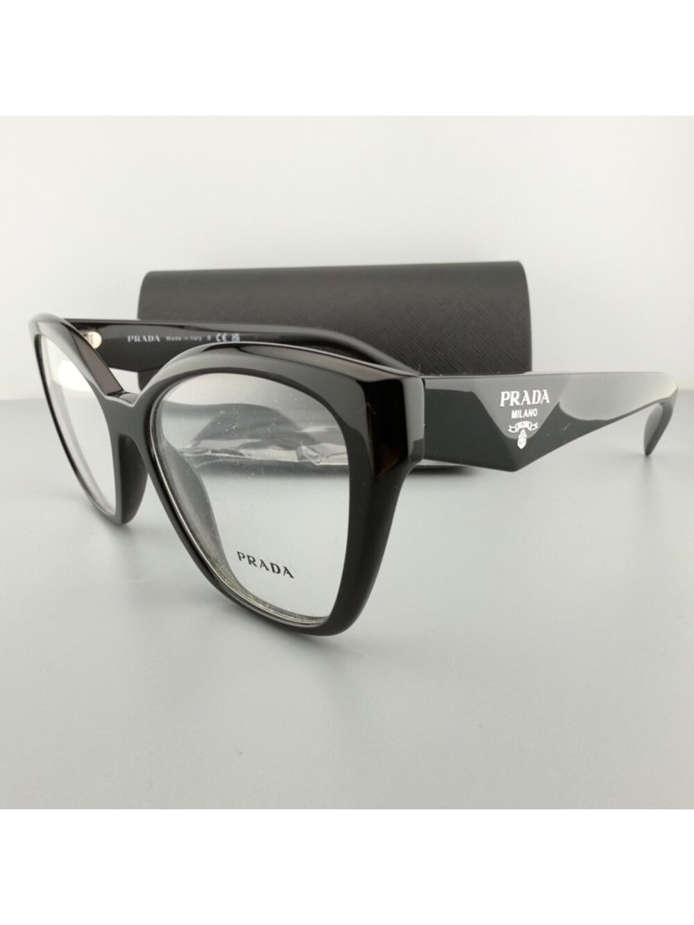 PRADA VPR 20Z Black Eyeglasses Frames 54-17-145 16K-1O1 Women's Glasses